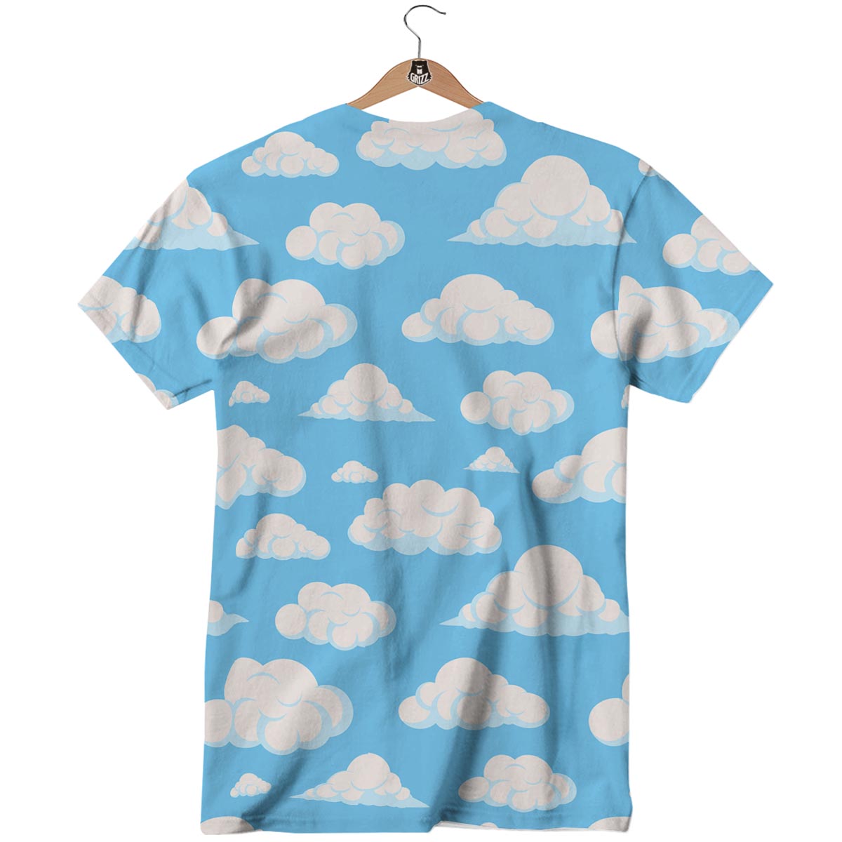 Cloud Sky Print Pattern T-Shirt-grizzshop