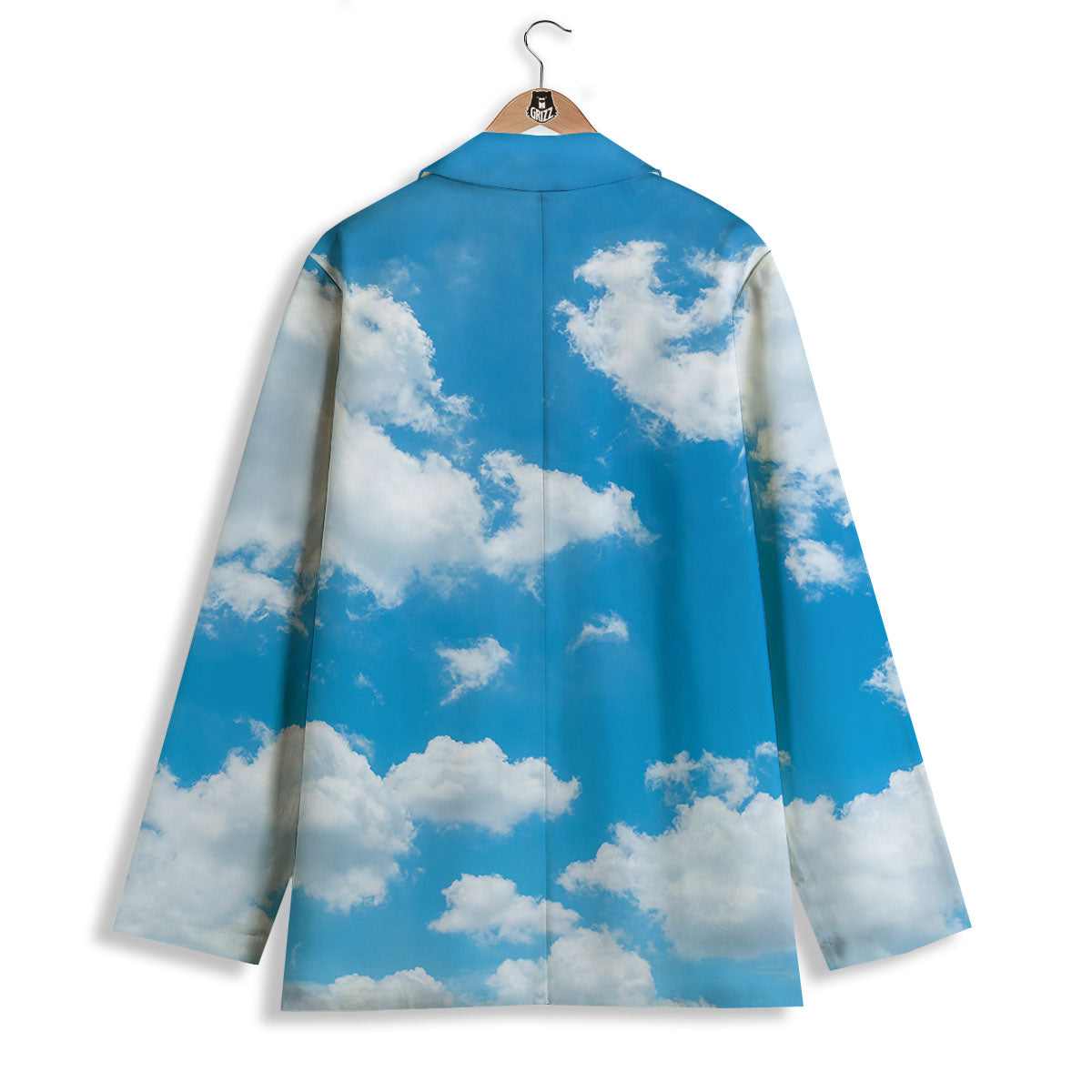 Cloud Sky Print Women's Blazer-grizzshop