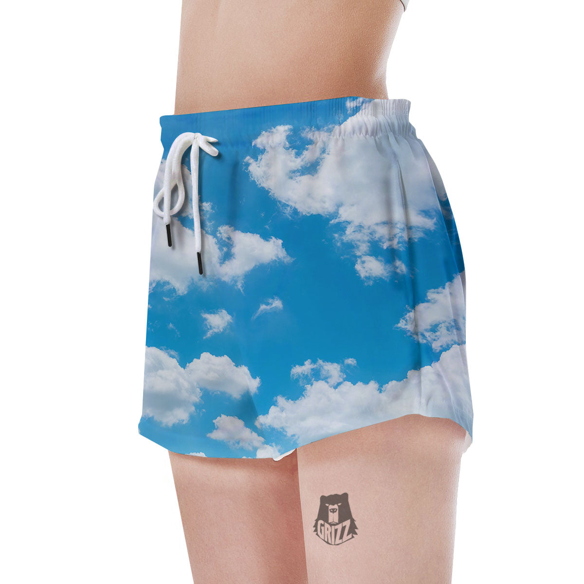 Cloud Sky Print Women's Shorts-grizzshop