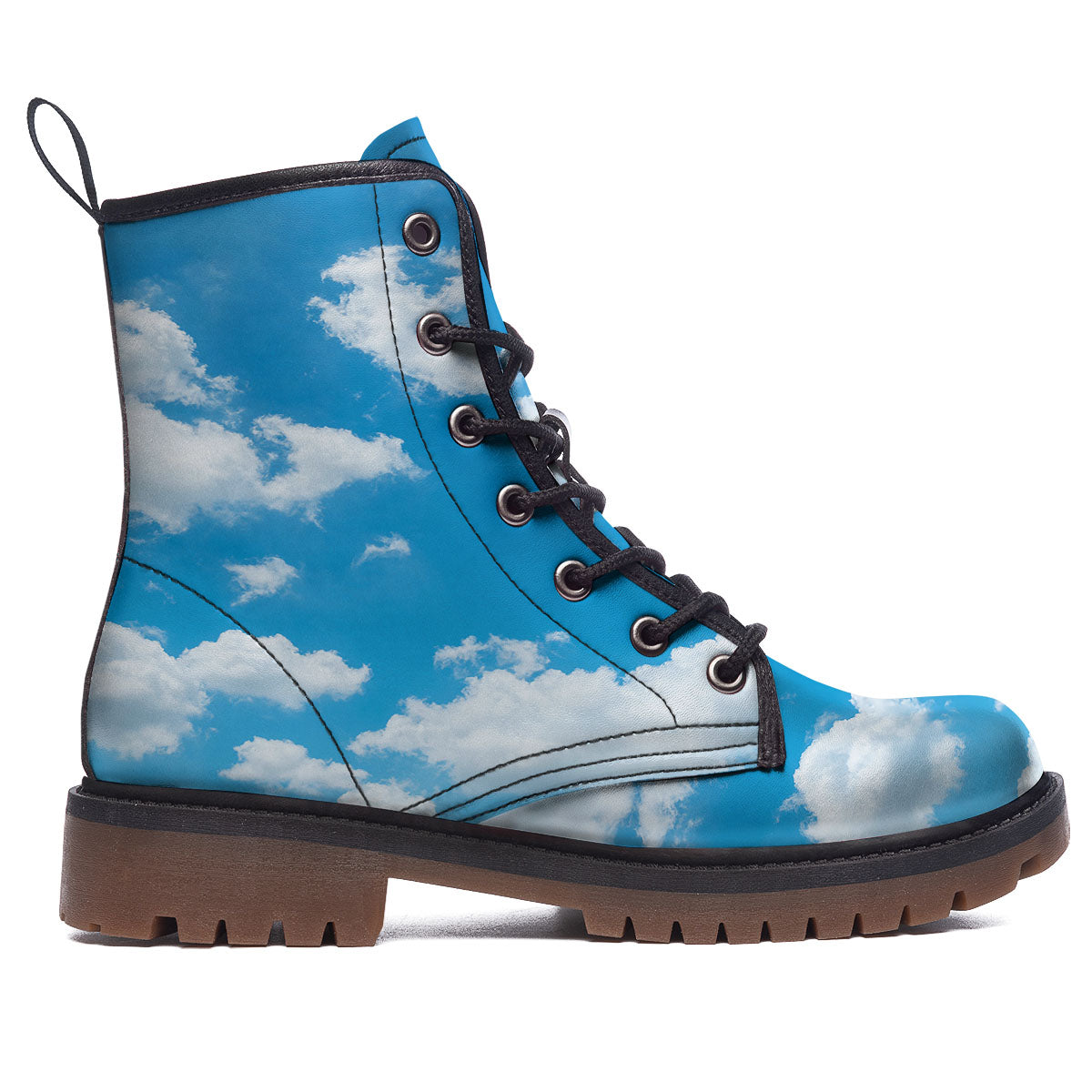 Cloud Sky Print Work Boots-grizzshop
