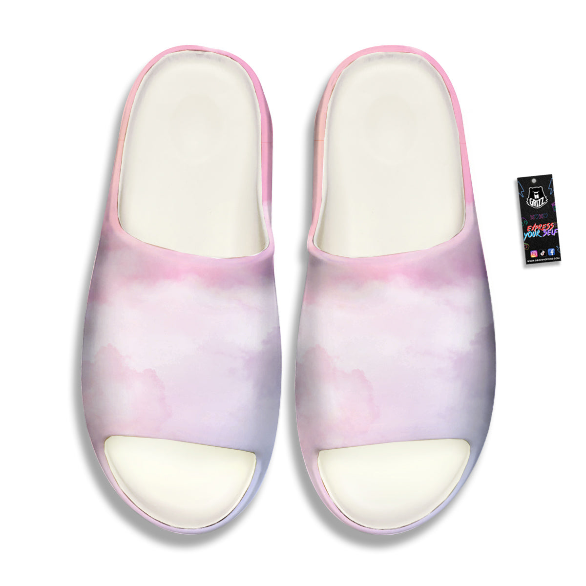 Cloud Coloful Print Sandals-grizzshop