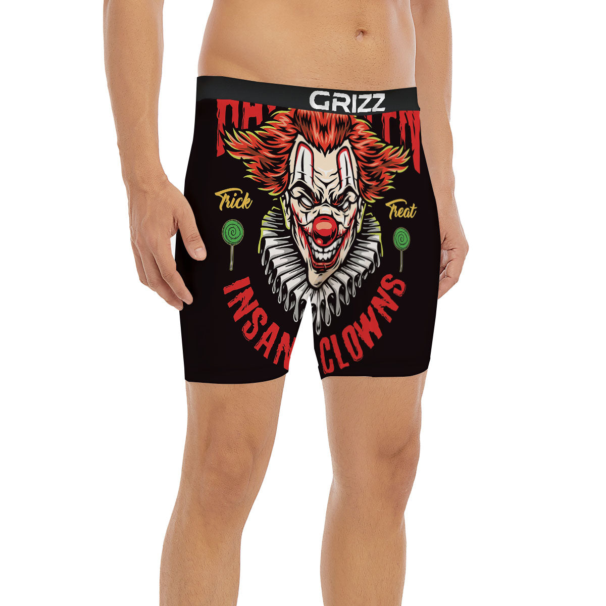 Clown Halloween Print Boxer Briefs-grizzshop
