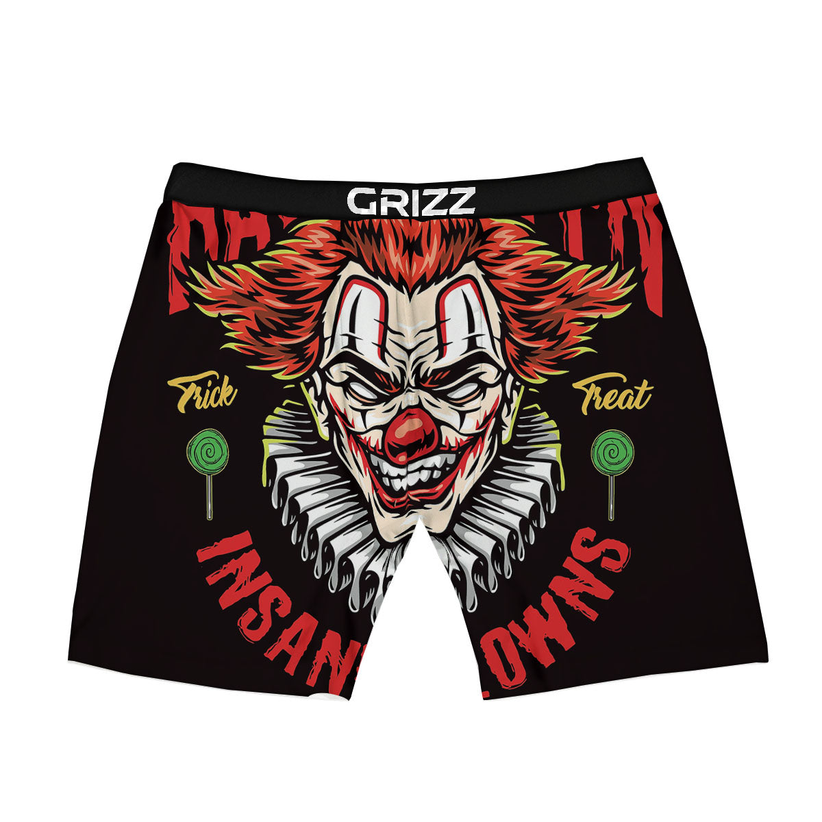 Clown Halloween Print Boxer Briefs-grizzshop