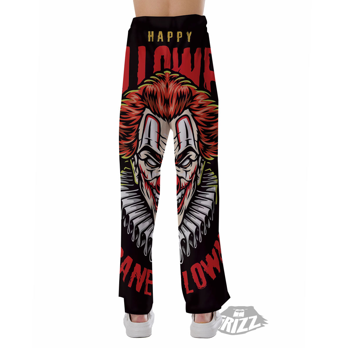 Clown Halloween Print Pajama Pants-grizzshop