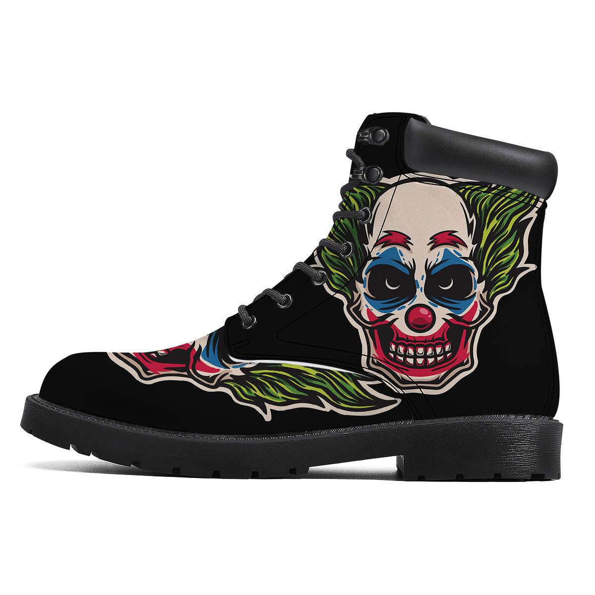 Clown Scary Cartoon Print Boots-grizzshop