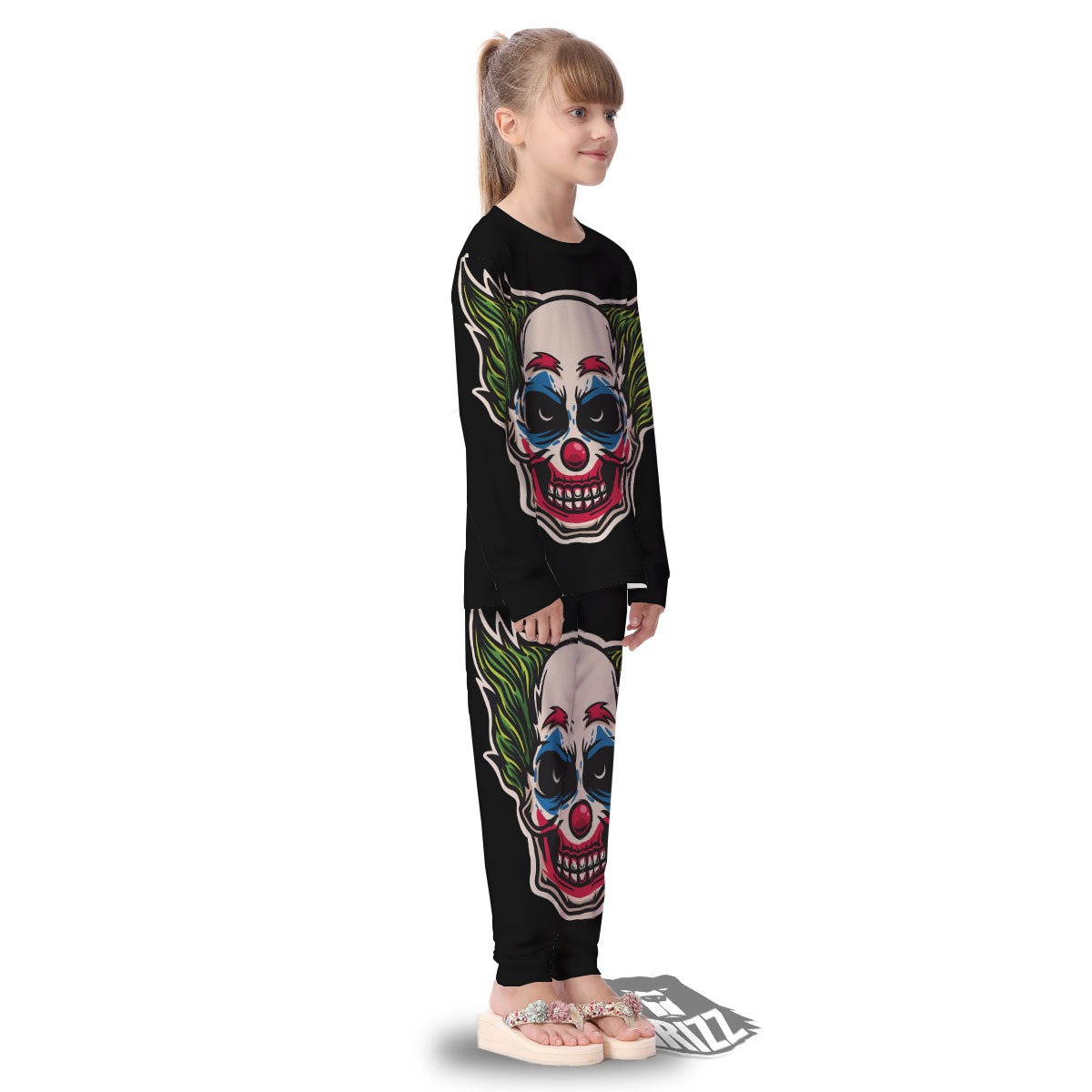Clown Scary Cartoon Print Kid's Pajamas-grizzshop