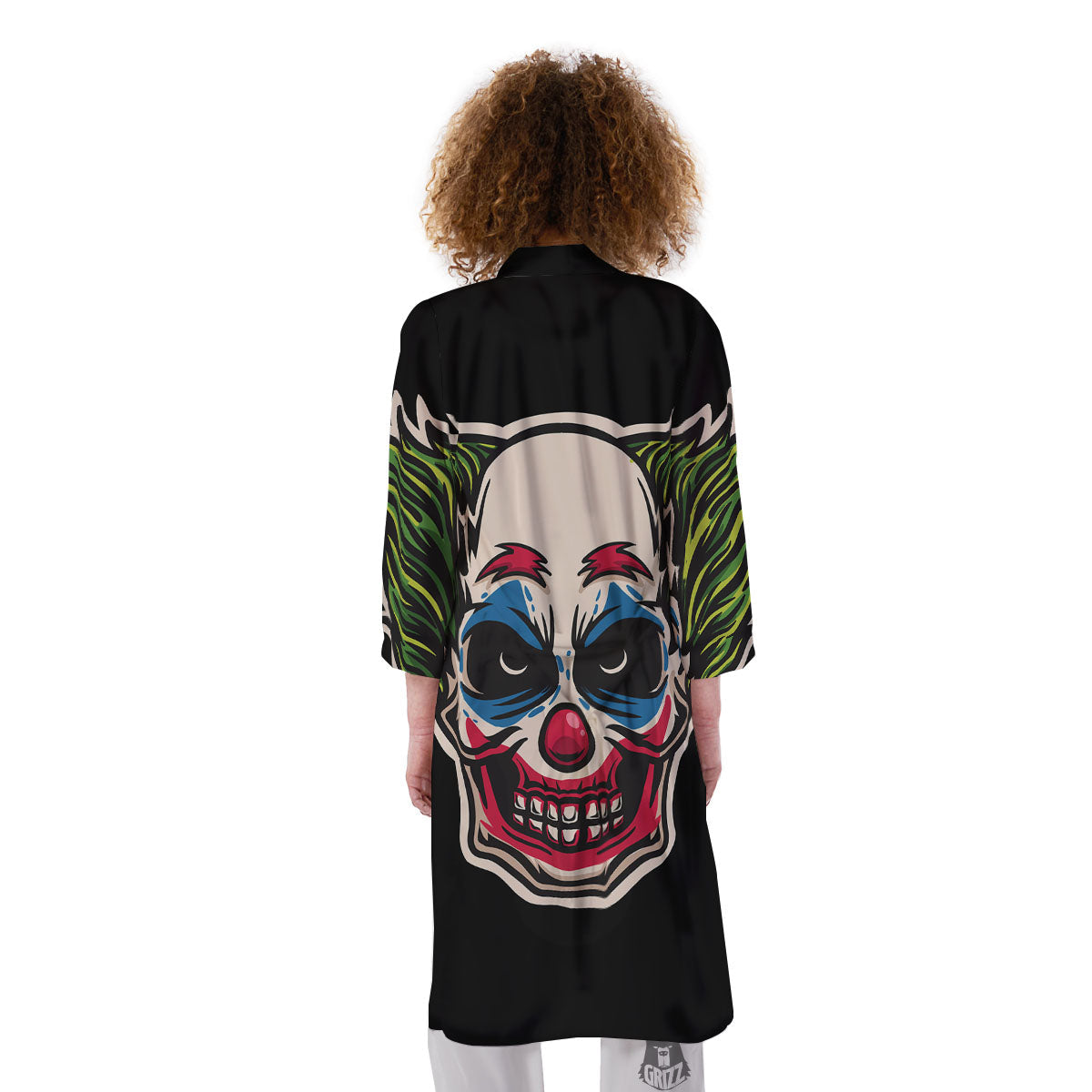 Clown Scary Cartoon Print Kimono-grizzshop