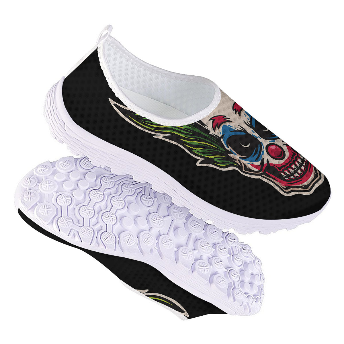 Clown Scary Cartoon Print Nurse Shoes-grizzshop