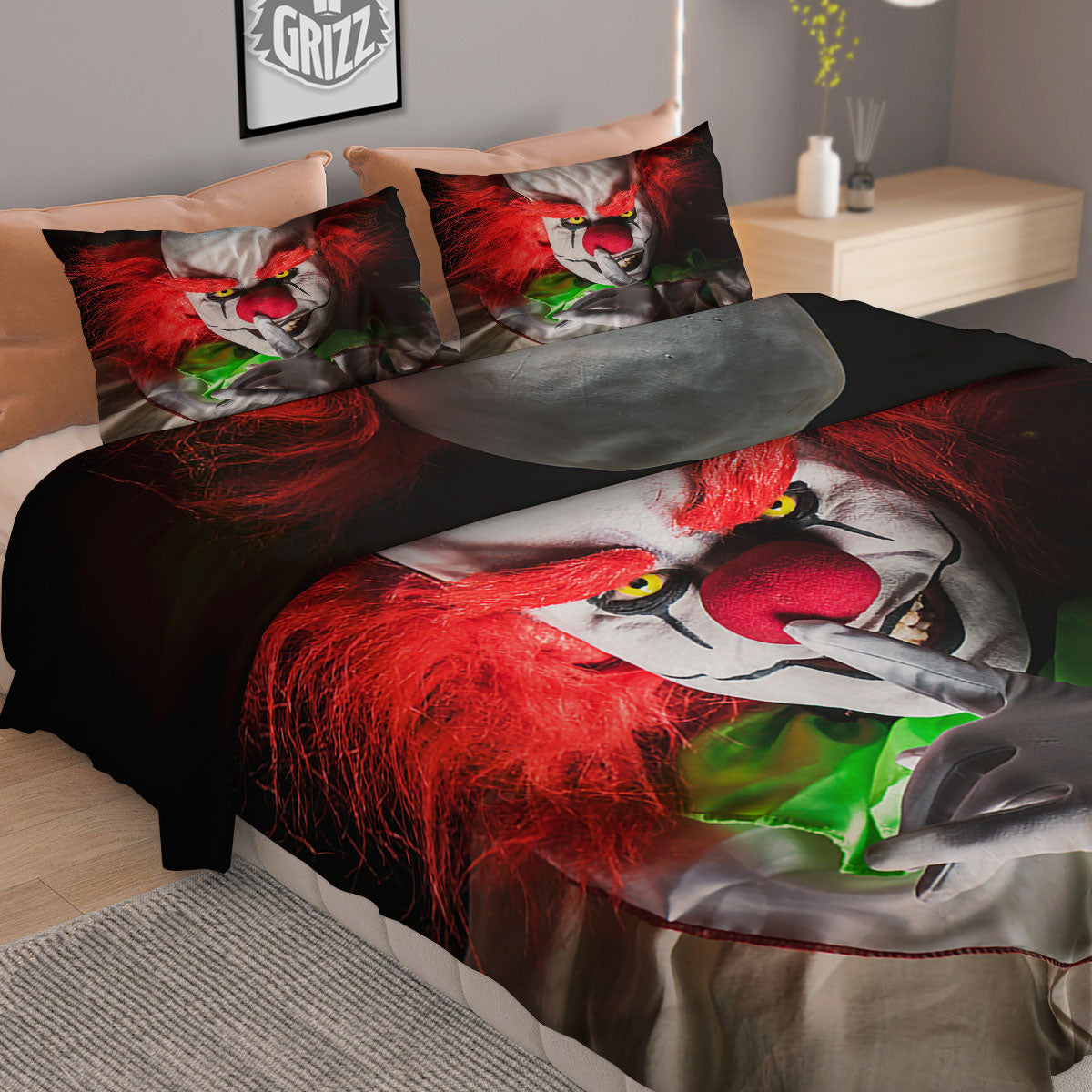 Cherry Blossom Sunrise Japanese Print Duvet Cover Bedding Set