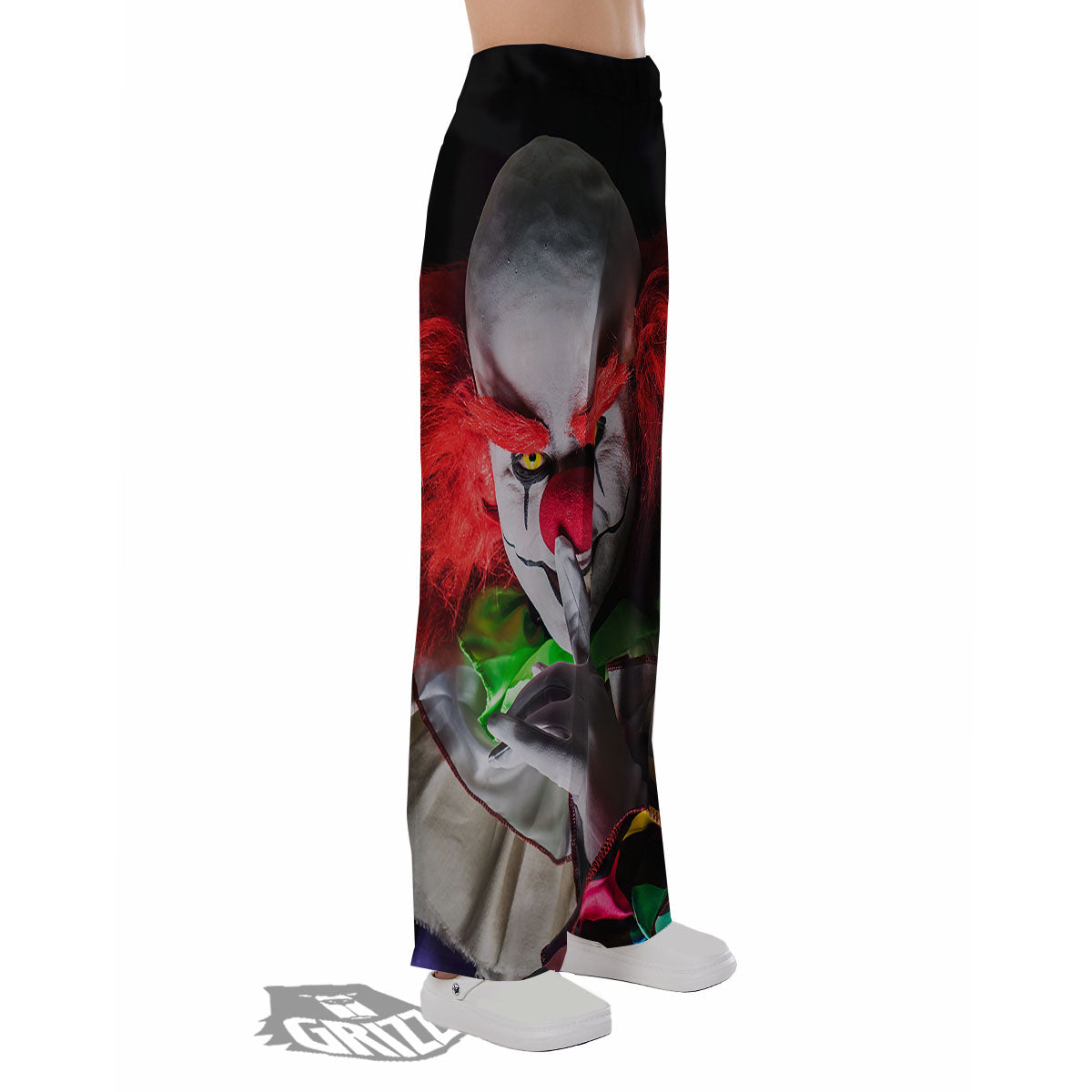 Clown Scary Print Pajama Pants-grizzshop