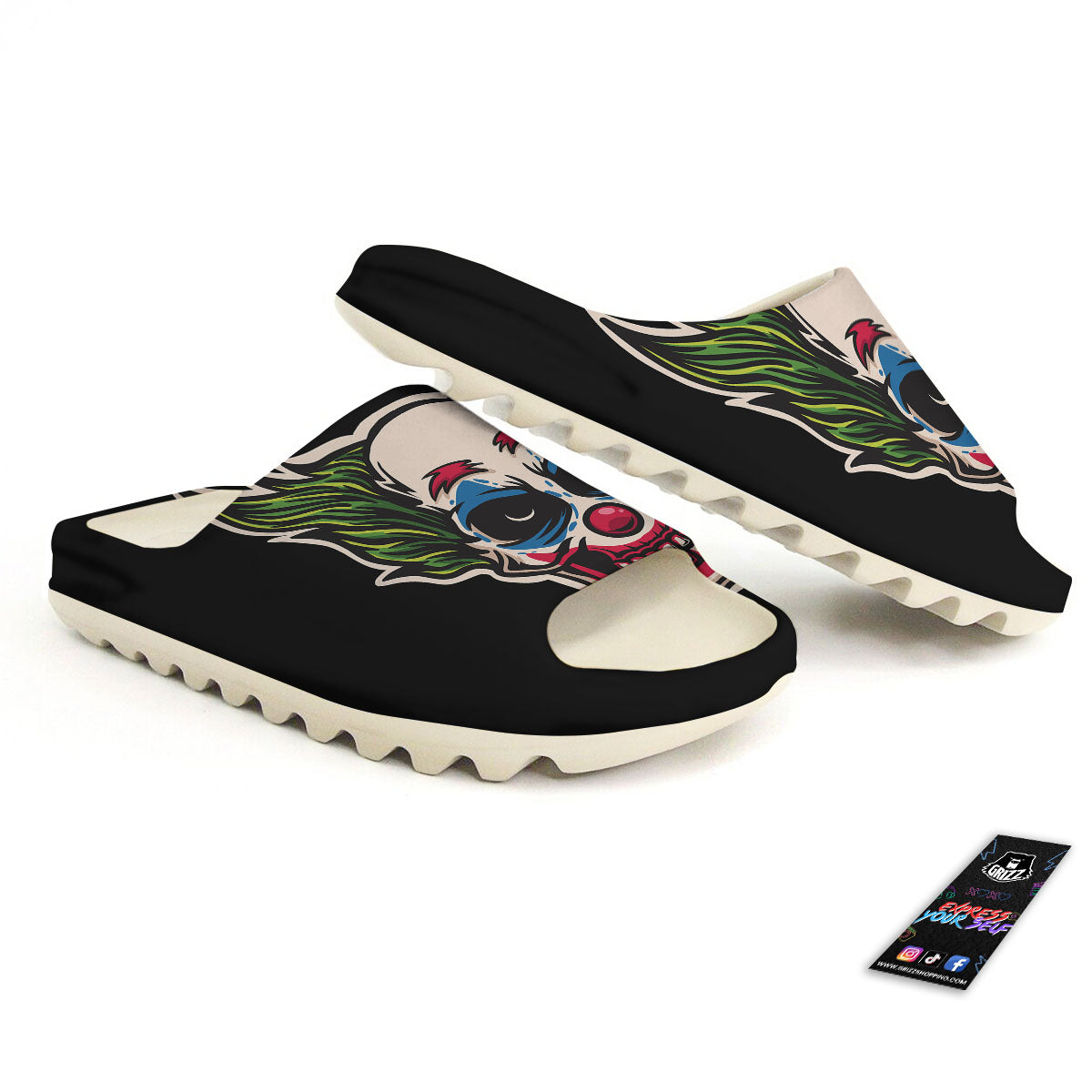 Clown Scary Cartoon Print Sandals-grizzshop