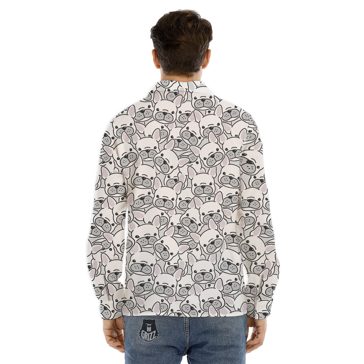 Clownfish Orange Print Pattern Men's Dress Shirts-grizzshop