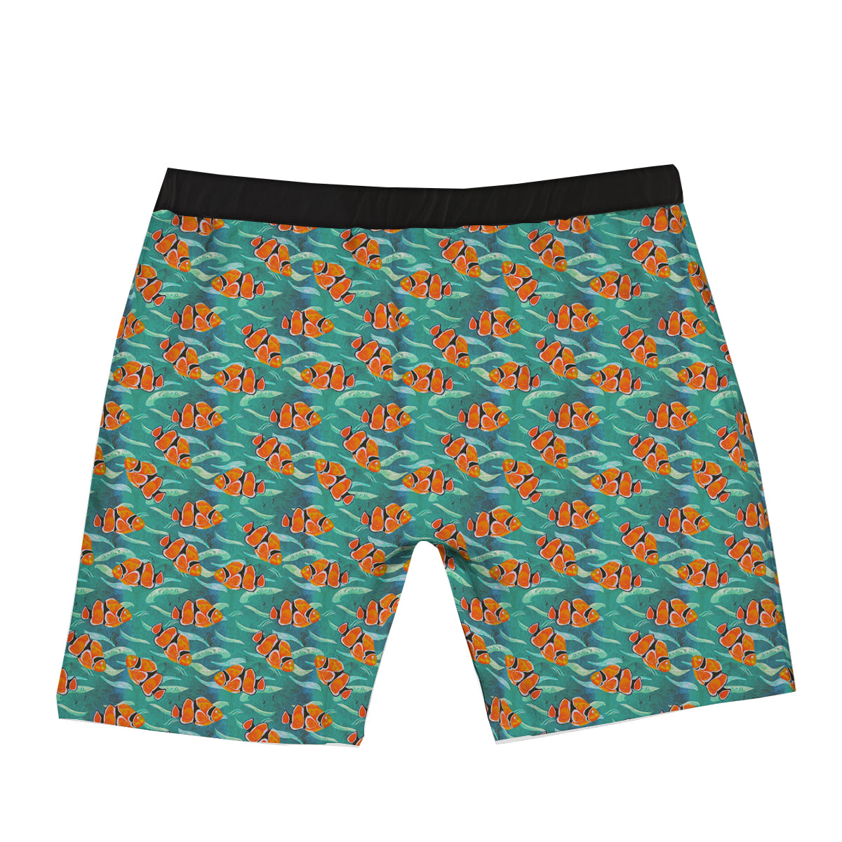 Clownfish Watercolor Blue Print Pattern Boxer Briefs-grizzshop