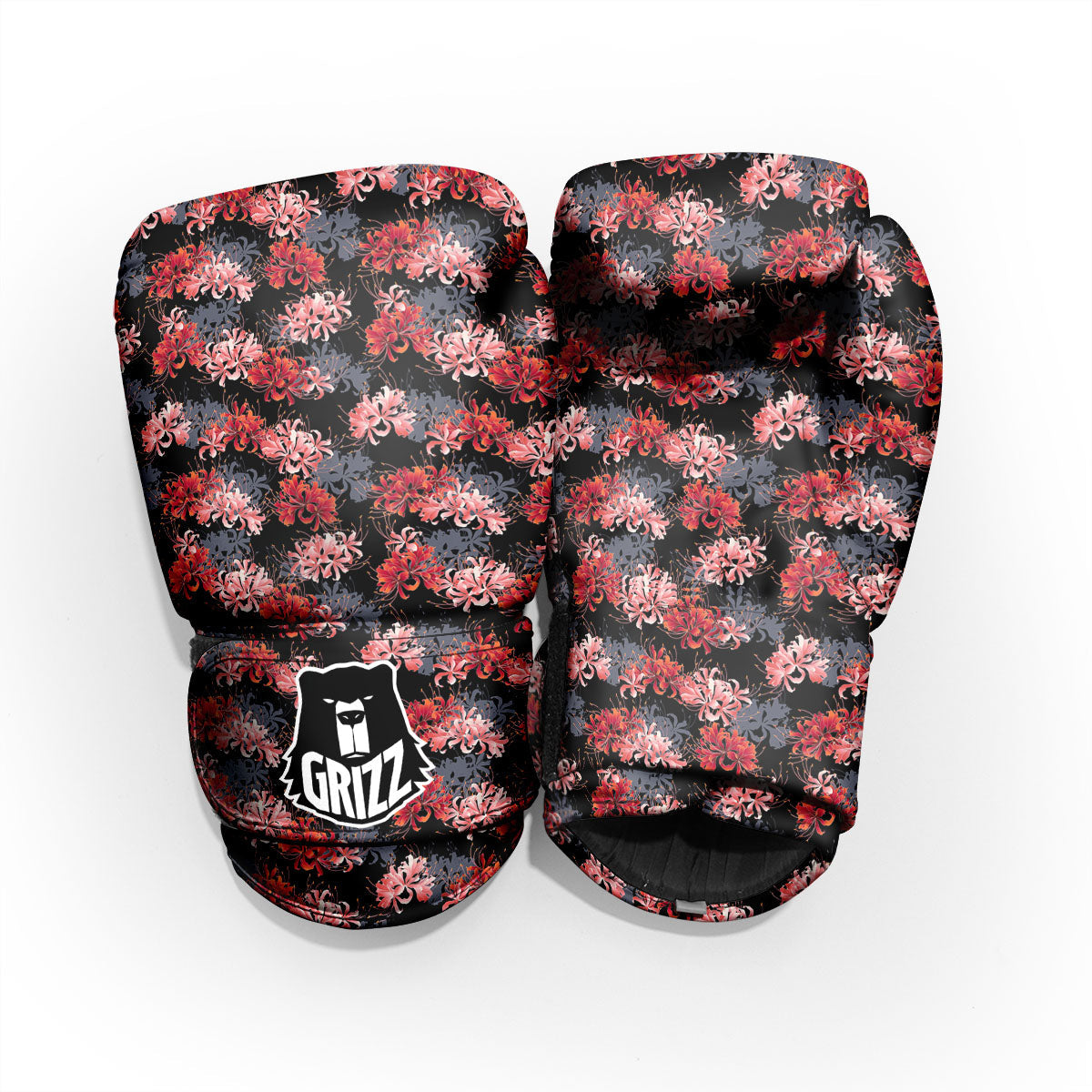 Cluster Amaryllis Japanese Print Pattern Pro Boxing Glove