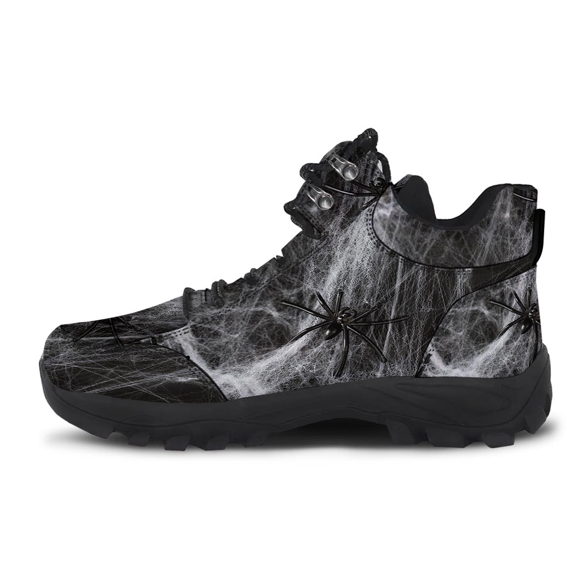 Cobweb And Toy Spiders Print Hiking Shoes-grizzshop