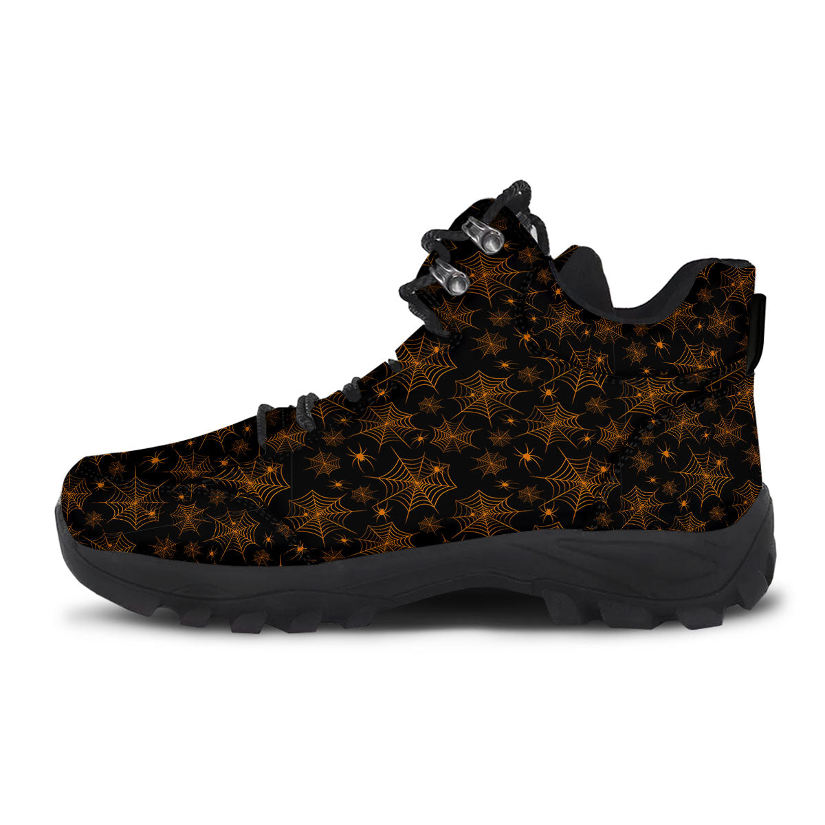 Cobweb Halloween Print Pattern Hiking Shoes-grizzshop
