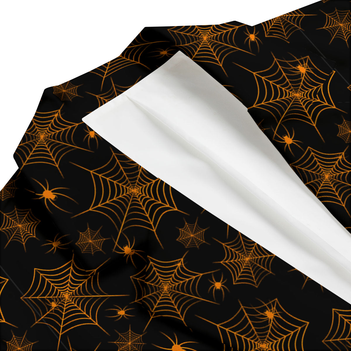 Cobweb Halloween Print Pattern Men's Blazer-grizzshop