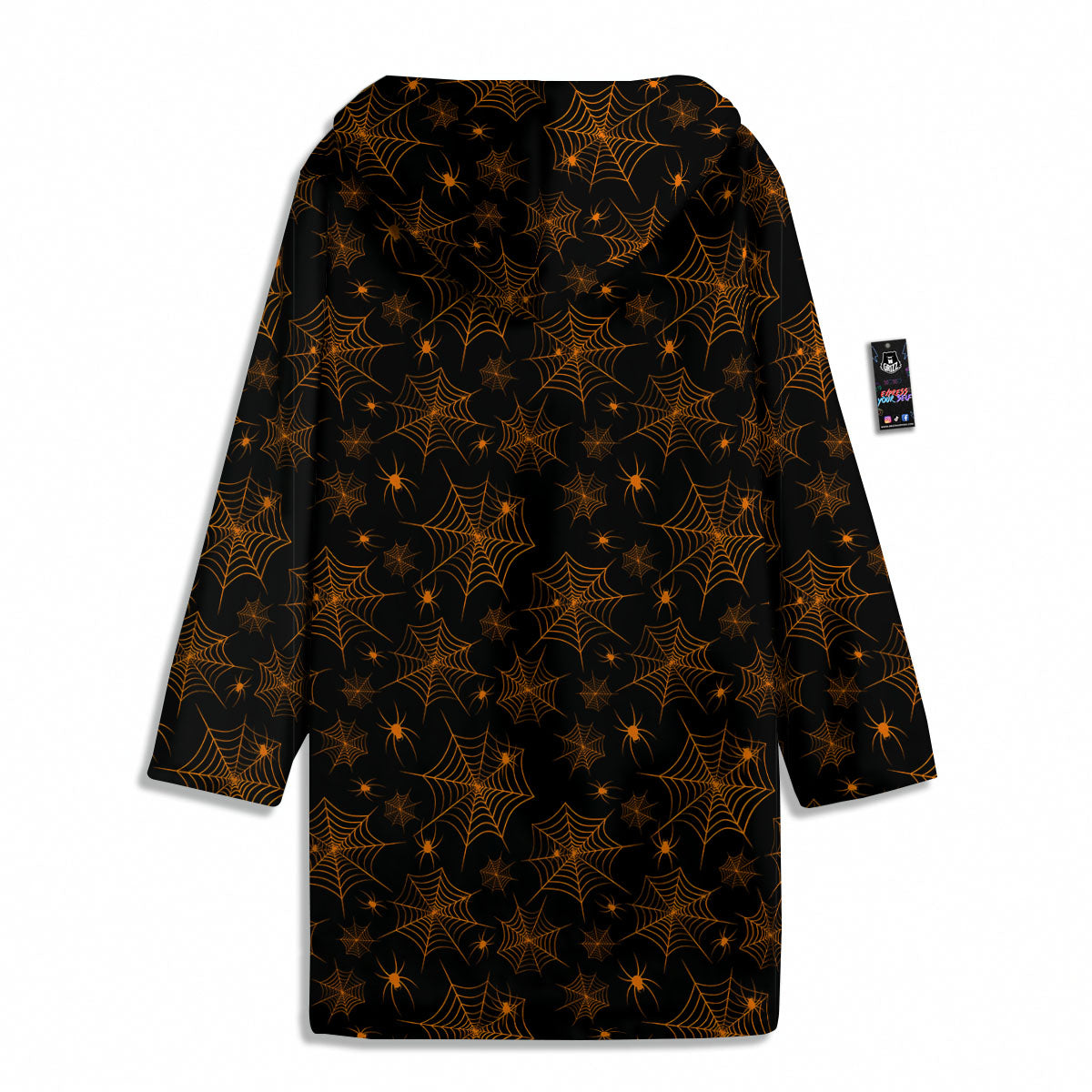 Cobweb Halloween Print Pattern Men's Windbreaker Jacket-grizzshop