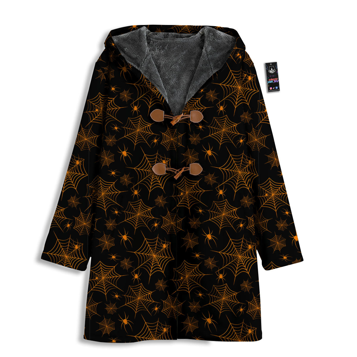 Cobweb Halloween Print Pattern Men's Windbreaker Jacket-grizzshop