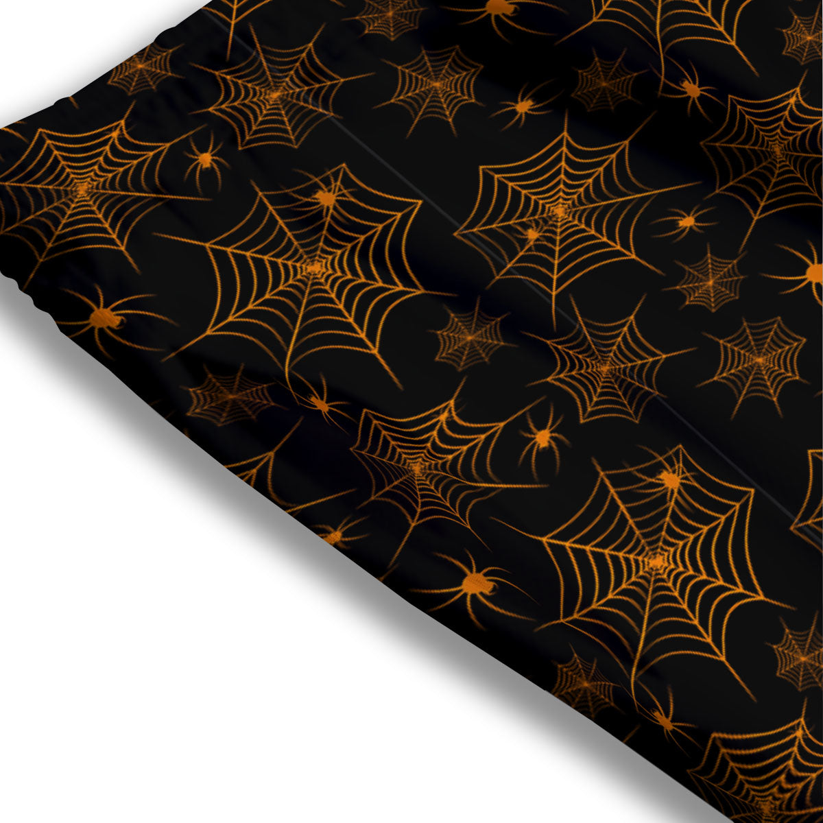 Cobweb Halloween Print Pattern Mesh Shorts-grizzshop