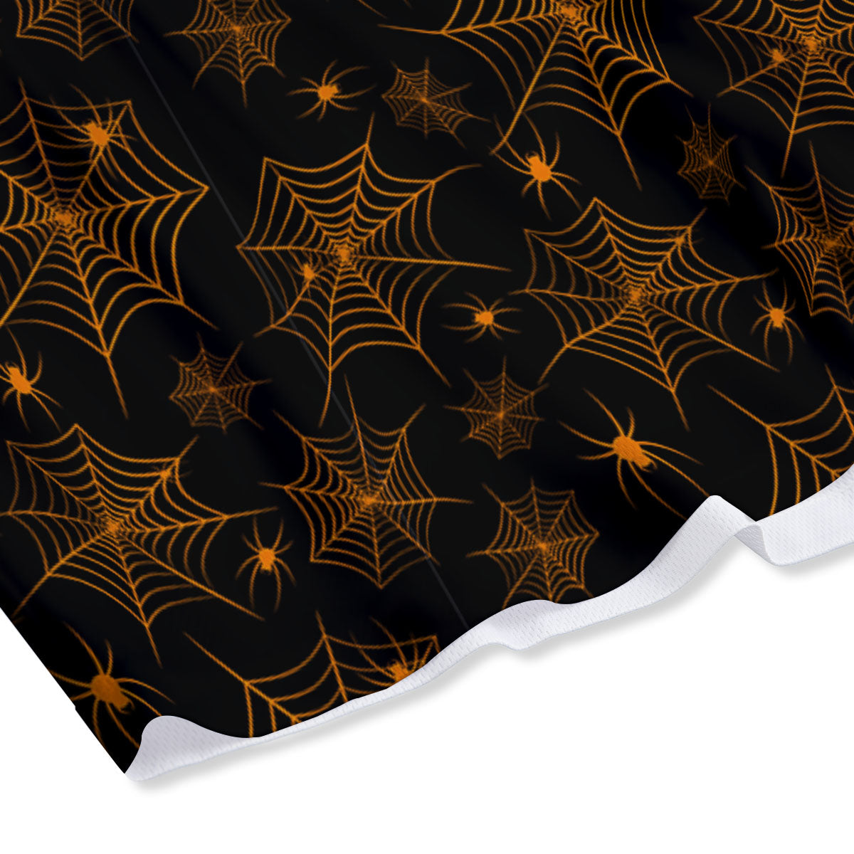 Cobweb Halloween Print Pattern Mesh Shorts-grizzshop