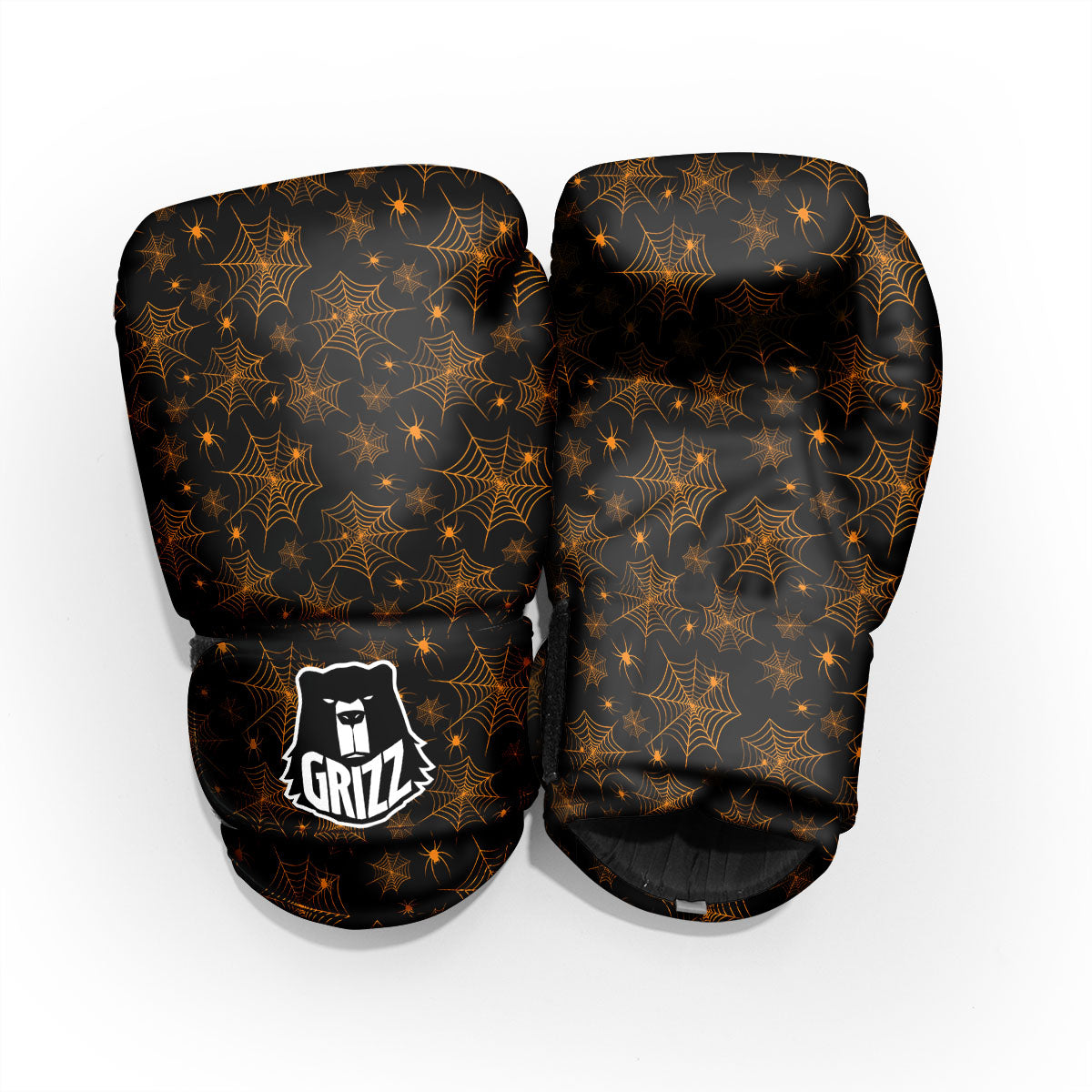Cobweb Halloween Print Pattern Pro Boxing Glove