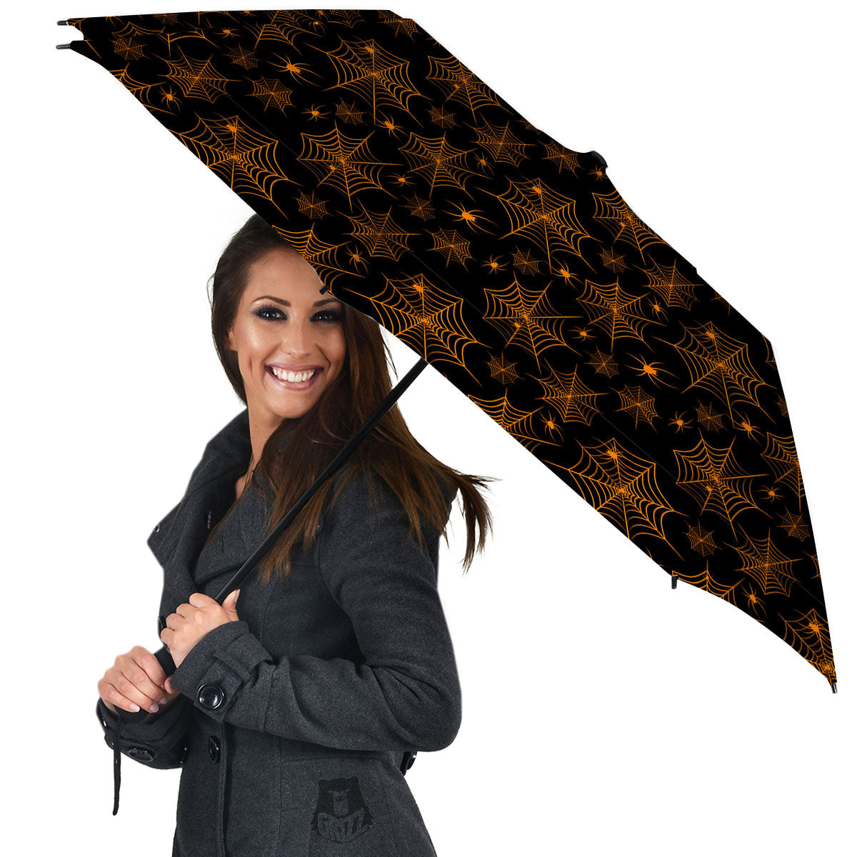Cobweb Halloween Print Pattern Umbrella-grizzshop