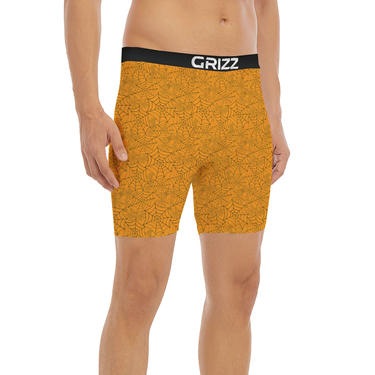 Cobweb Horror Print Boxer Briefs-grizzshop