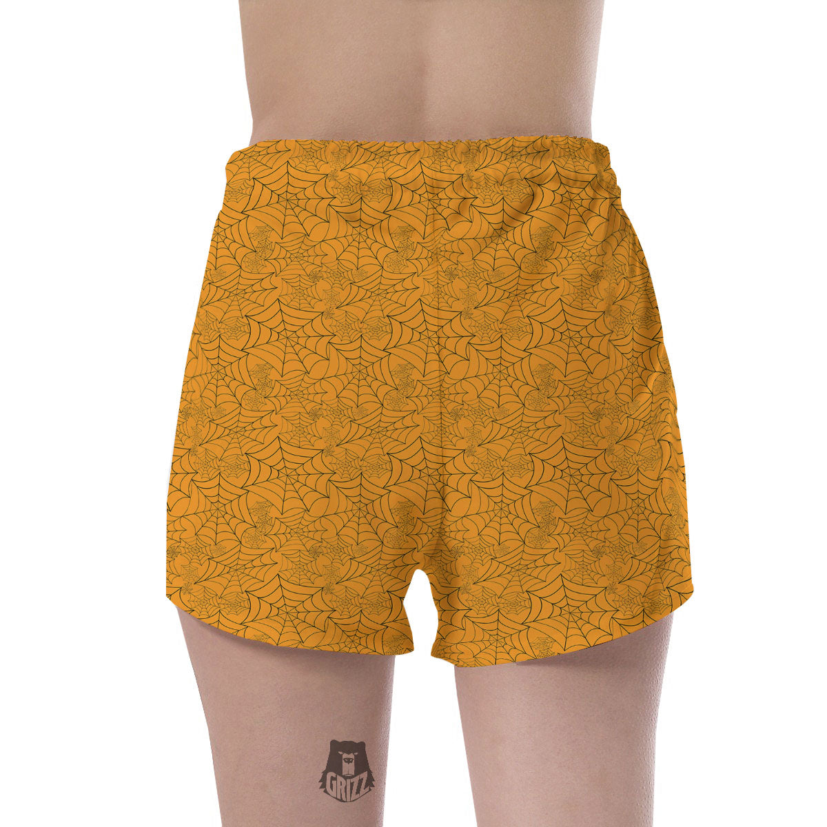 Cobweb Horror Print Women's Shorts-grizzshop
