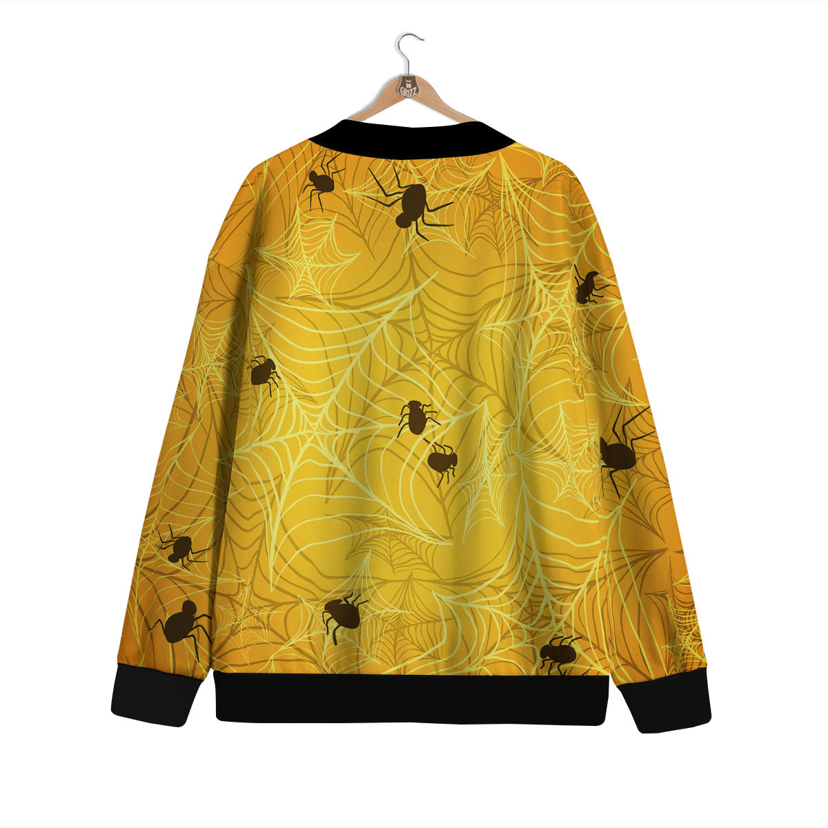 Cobweb Yellow Print Cardigan-grizzshop