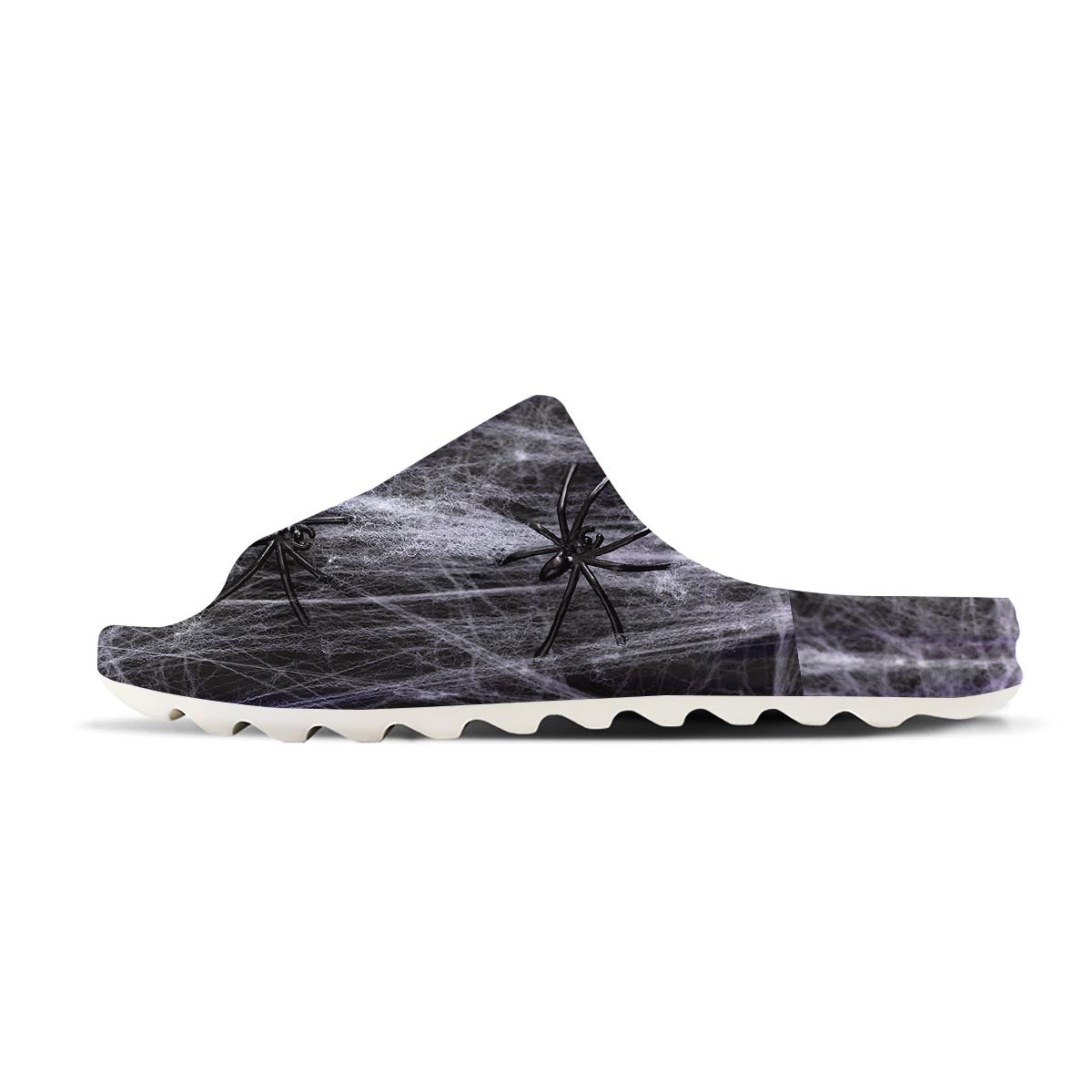 Cobweb And Toy Spiders Print Sandals