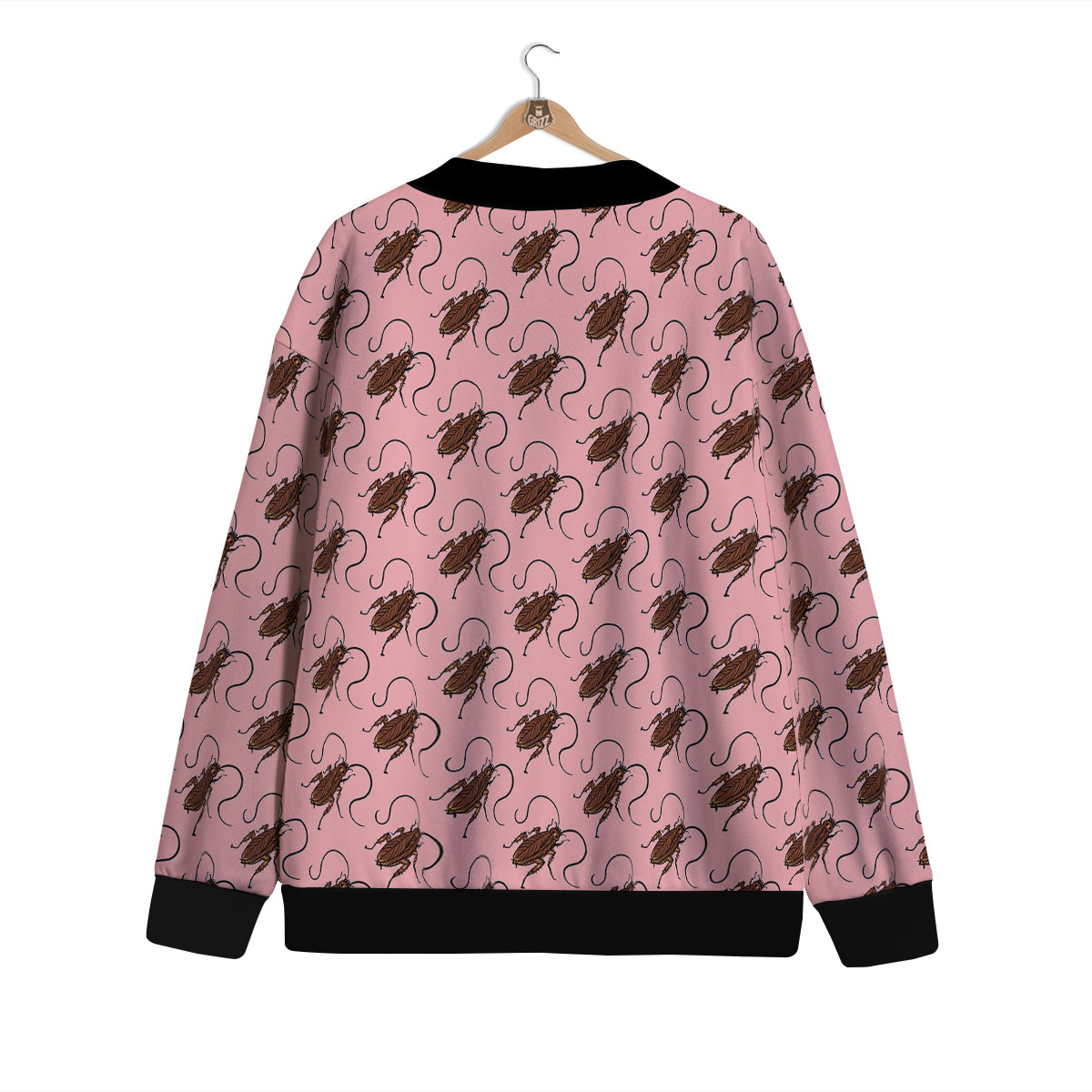 Cockroach Pink Print Pattern Cardigan-grizzshop