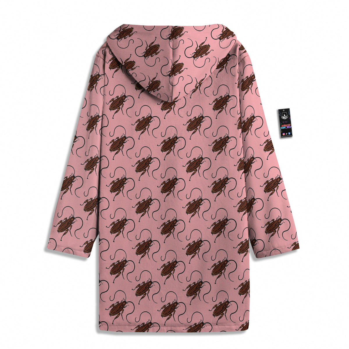 Cockroach Pink Print Pattern Men's Windbreaker Jacket-grizzshop