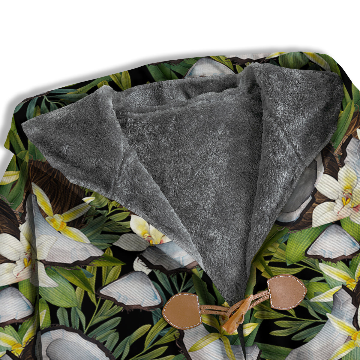 Coconut And Vanilla Flower Print Pattern Men's Windbreaker Jacket-grizzshop