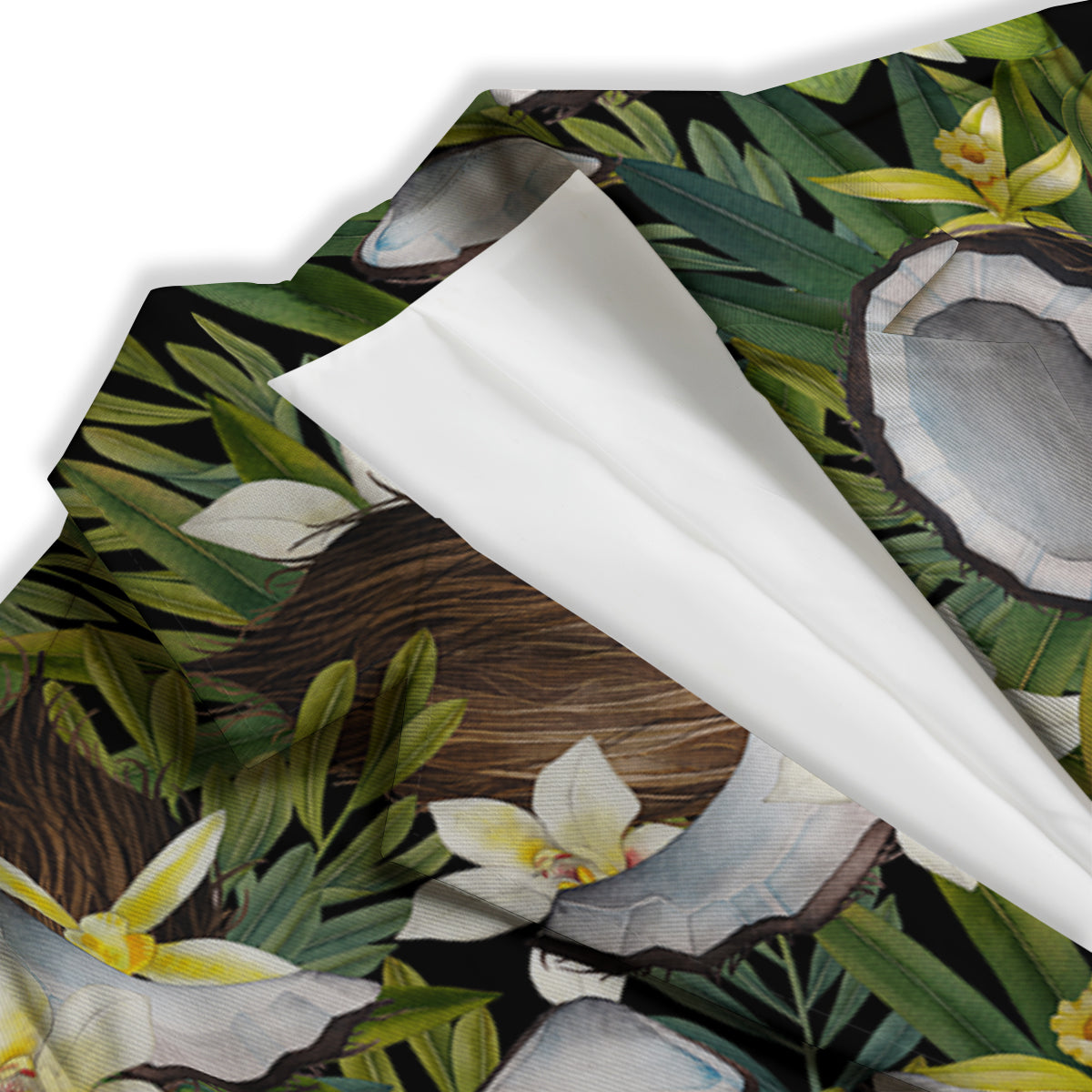 Coconut And Vanilla Flower Print Pattern Women's Blazer-grizzshop