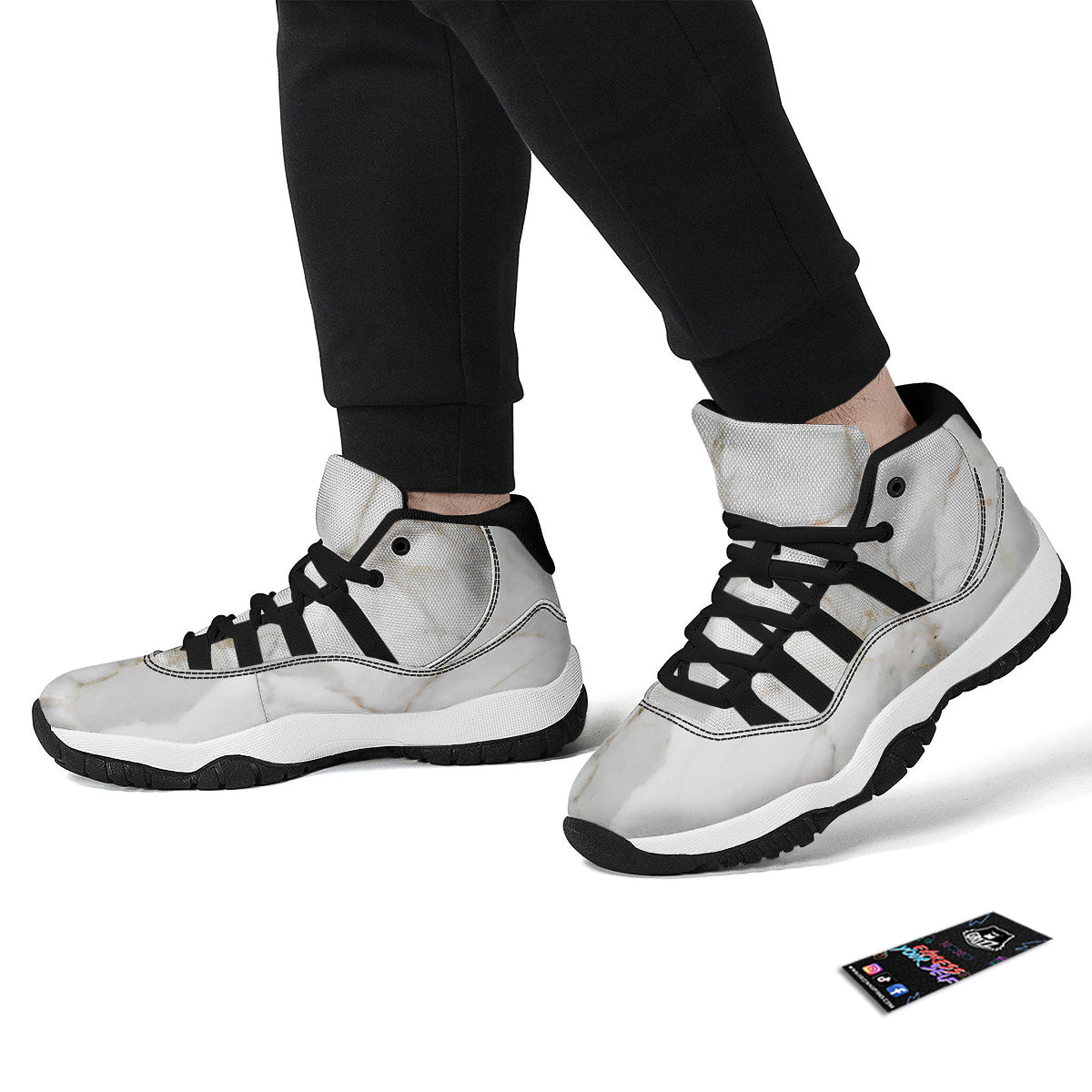 Coconut Beige Print Pattern Black Bball Shoes-grizzshop