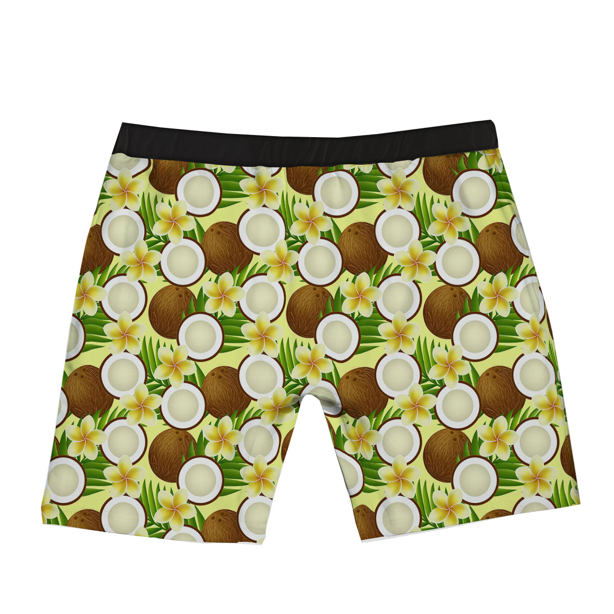 Coconut Beige Print Pattern Boxer Briefs-grizzshop
