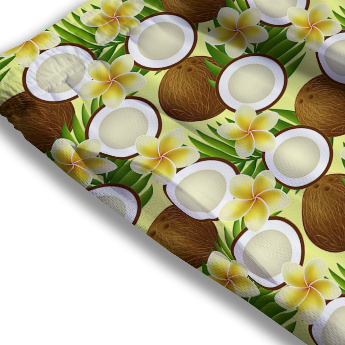 Coconut Beige Print Pattern Mesh Shorts-grizzshop