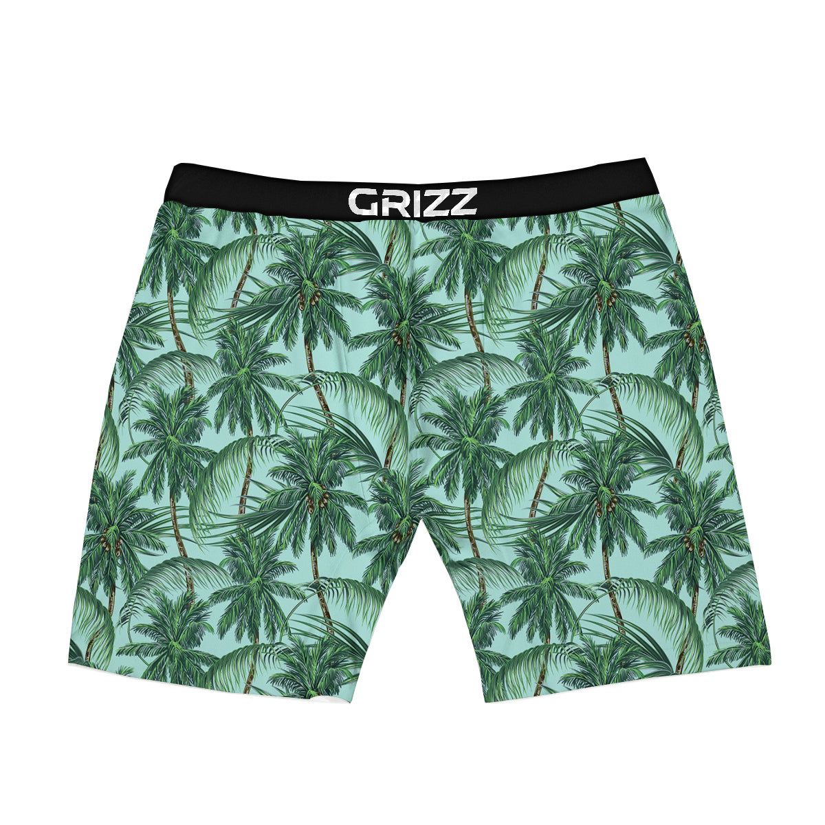 Coconut Leaf Print Boxer Briefs-grizzshop