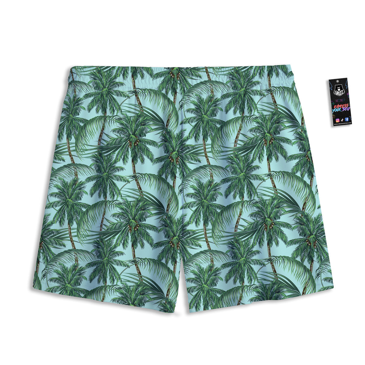 Digital Camo Grey Print Pattern Mesh Shorts