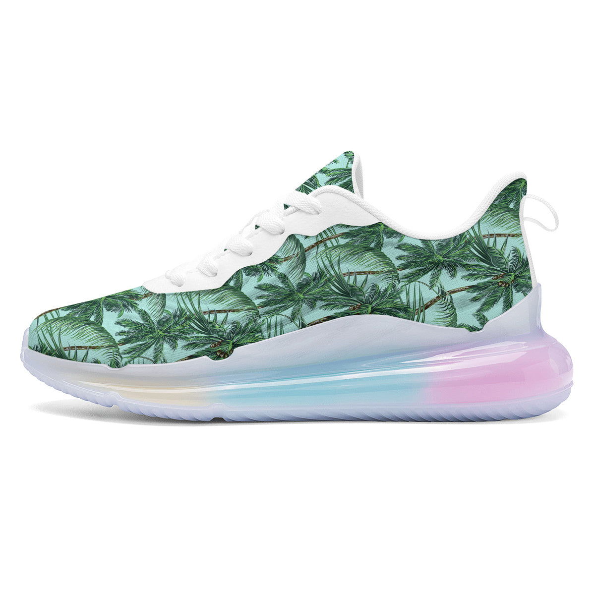 Coconut Leaf Print Running Sneakers-grizzshop