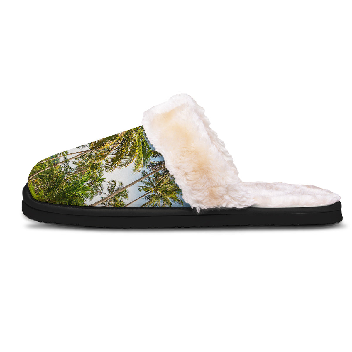 Coconut Tree Print Slippers-grizzshop