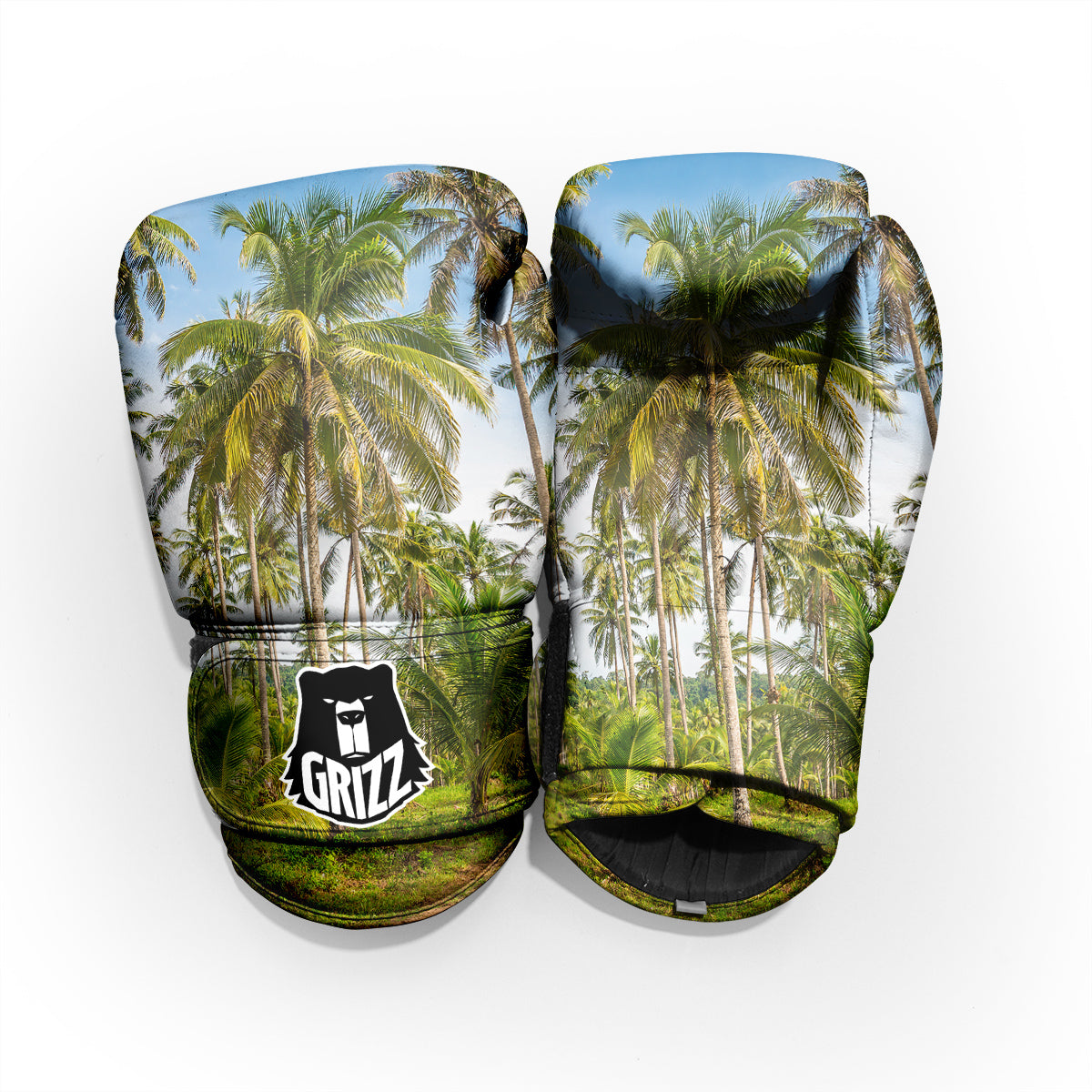 Coconut Tree Print Pro Boxing Glove