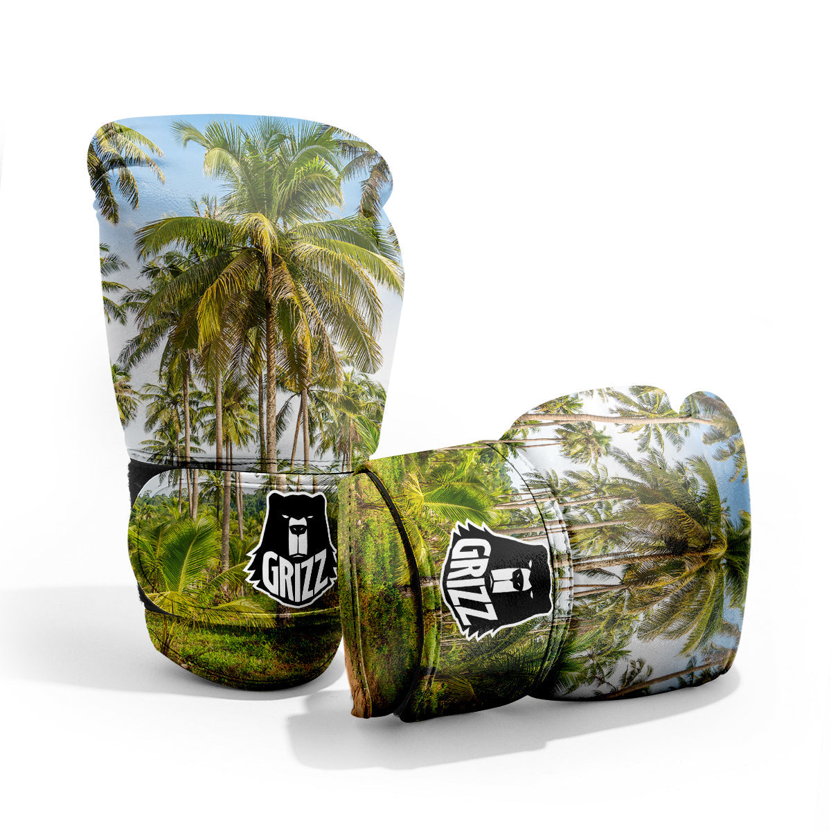 Coconut Tree Print Pro Boxing Glove