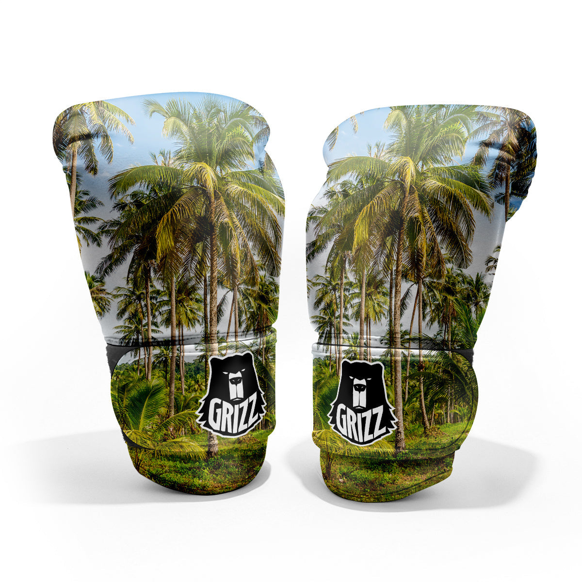 Coconut Tree Print Pro Boxing Glove