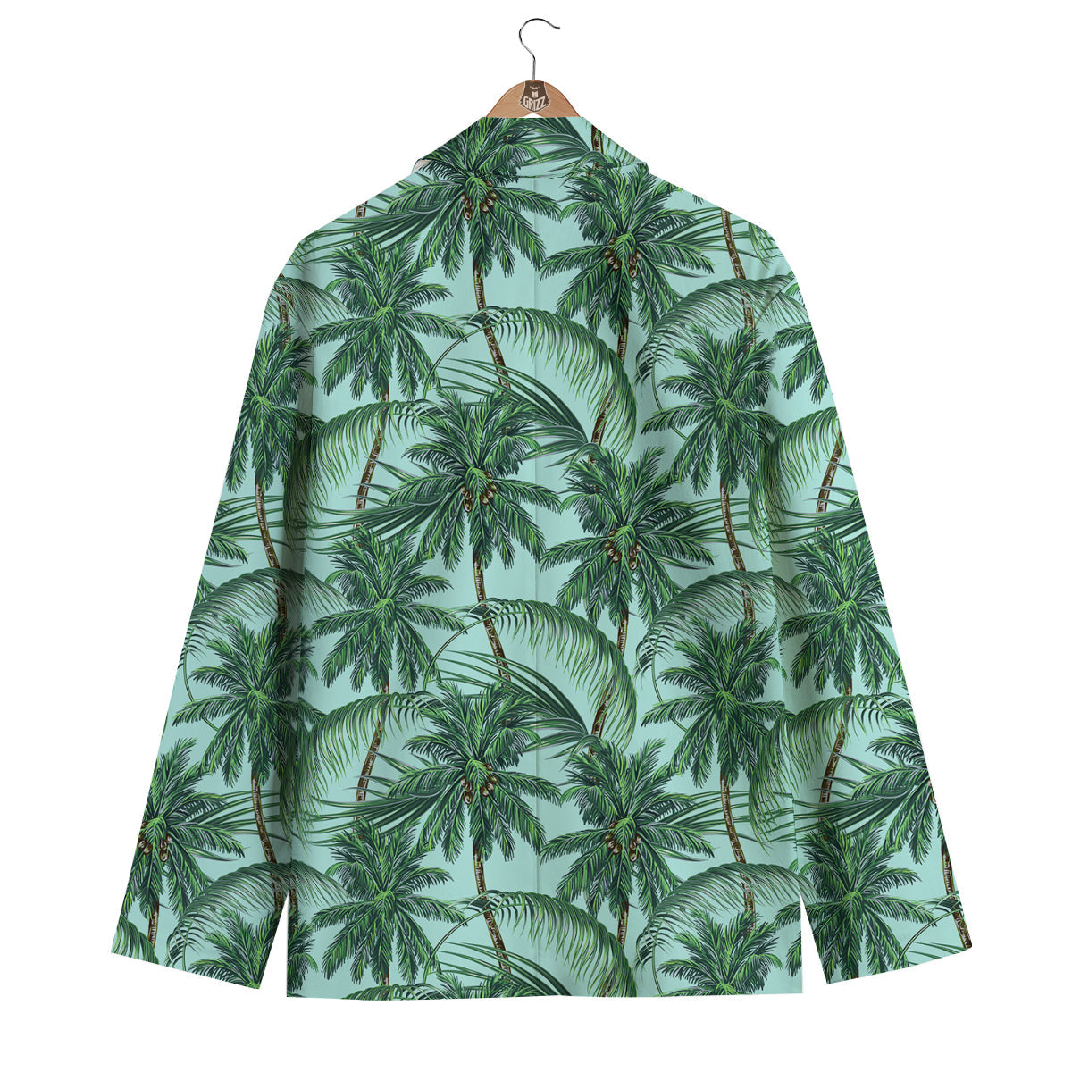 Coconut Tree Vintage Print Pattern Men's Blazer-grizzshop