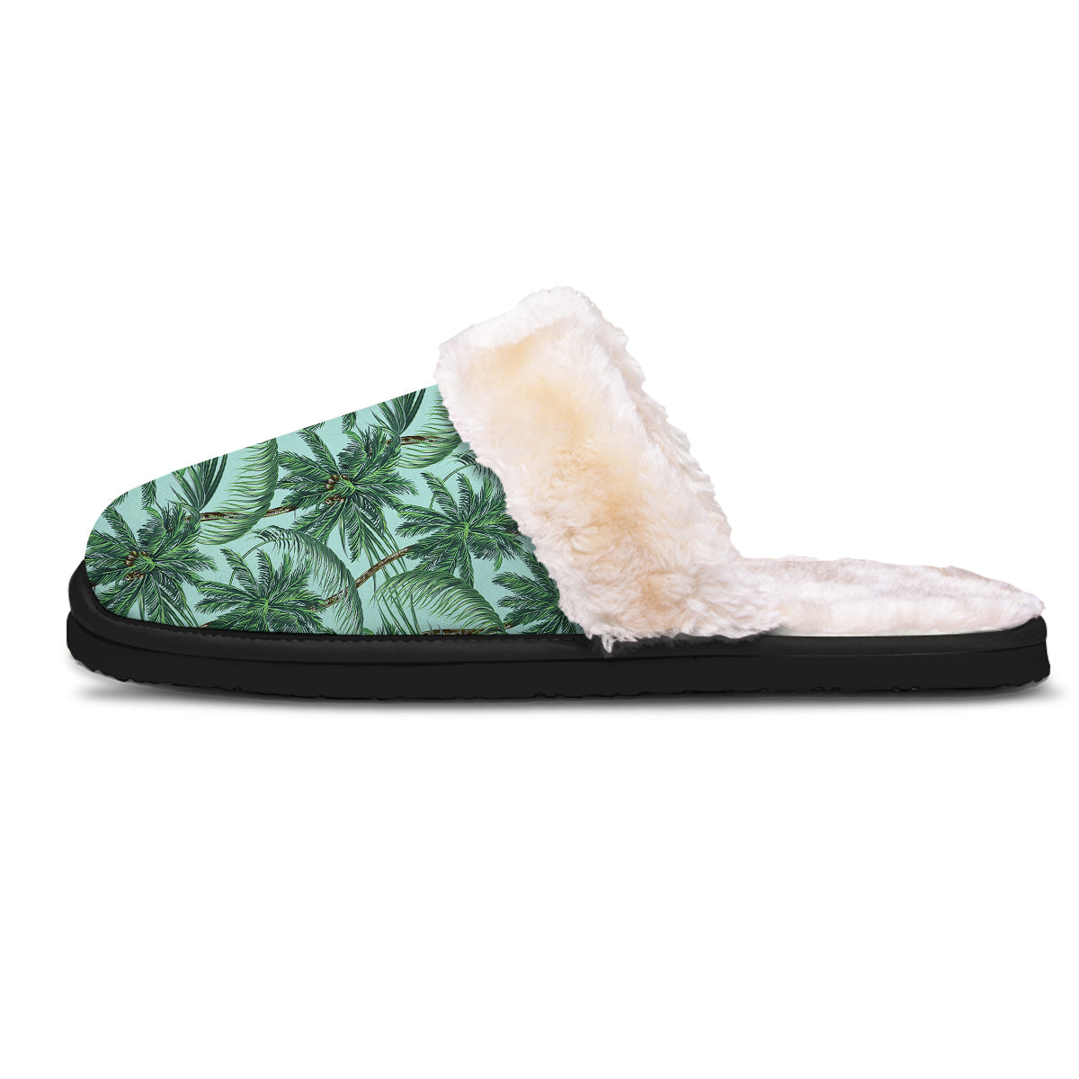Coconut Tree Vintage Print Pattern Slippers-grizzshop