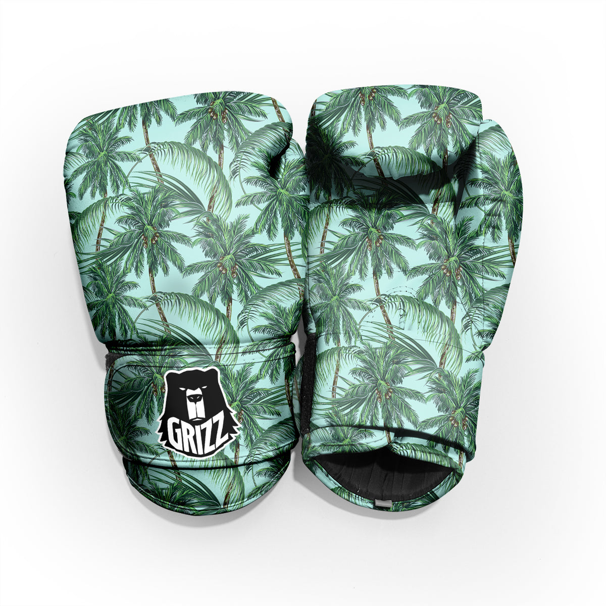 Coconut Tree Vintage Print Pattern Pro Boxing Glove