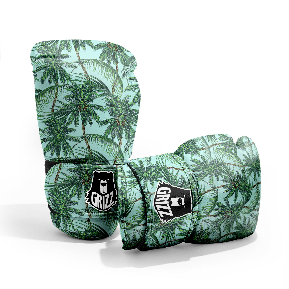 Coconut Tree Vintage Print Pattern Pro Boxing Glove
