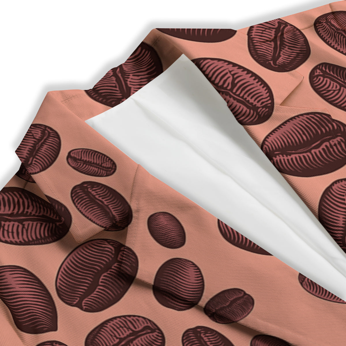Coffee Bean Vintage Print Pattern Women's Blazer-grizzshop